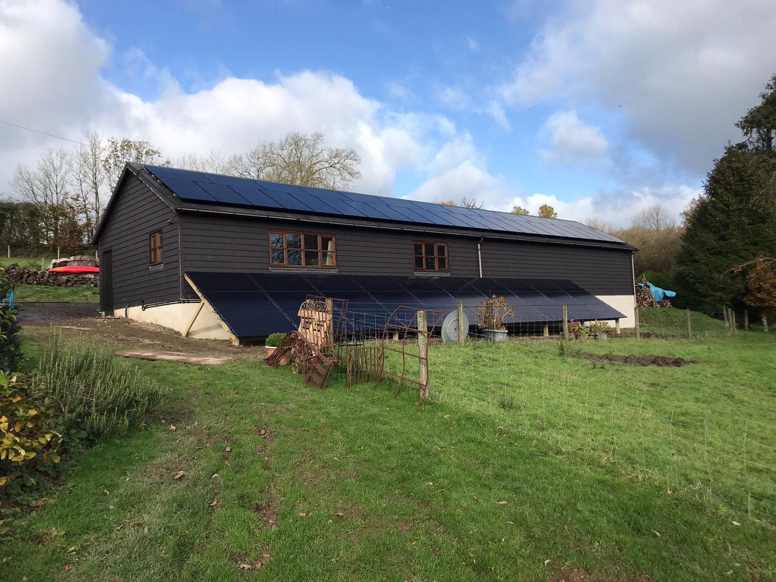 Ground Mounted Solar Panel Installation Devon