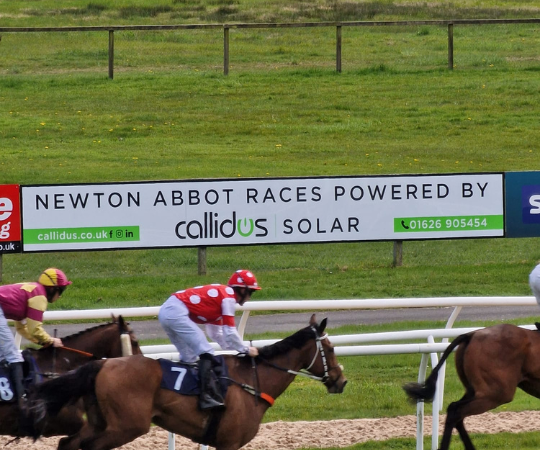 SOLAR PANEL SYSTEM INSTALLED AT NEWTON ABBOT RACECOURSE